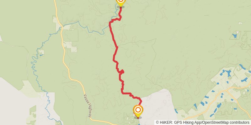 Bibbulmun Track stage 28 Map