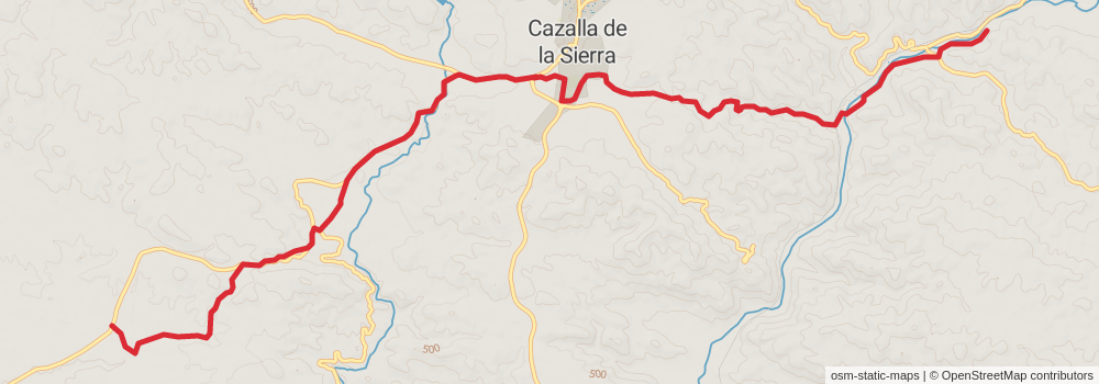 GR 48 - Sierra Morena - Andalusia stage 10 Map
