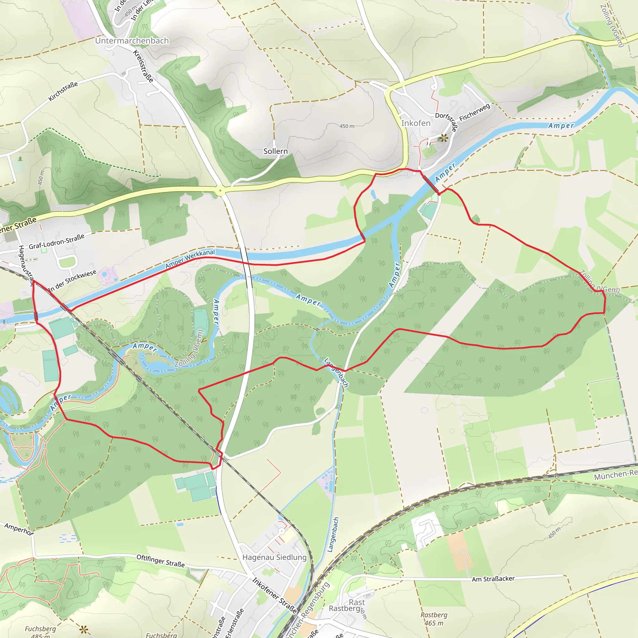 Hagenau Loop mobile static map