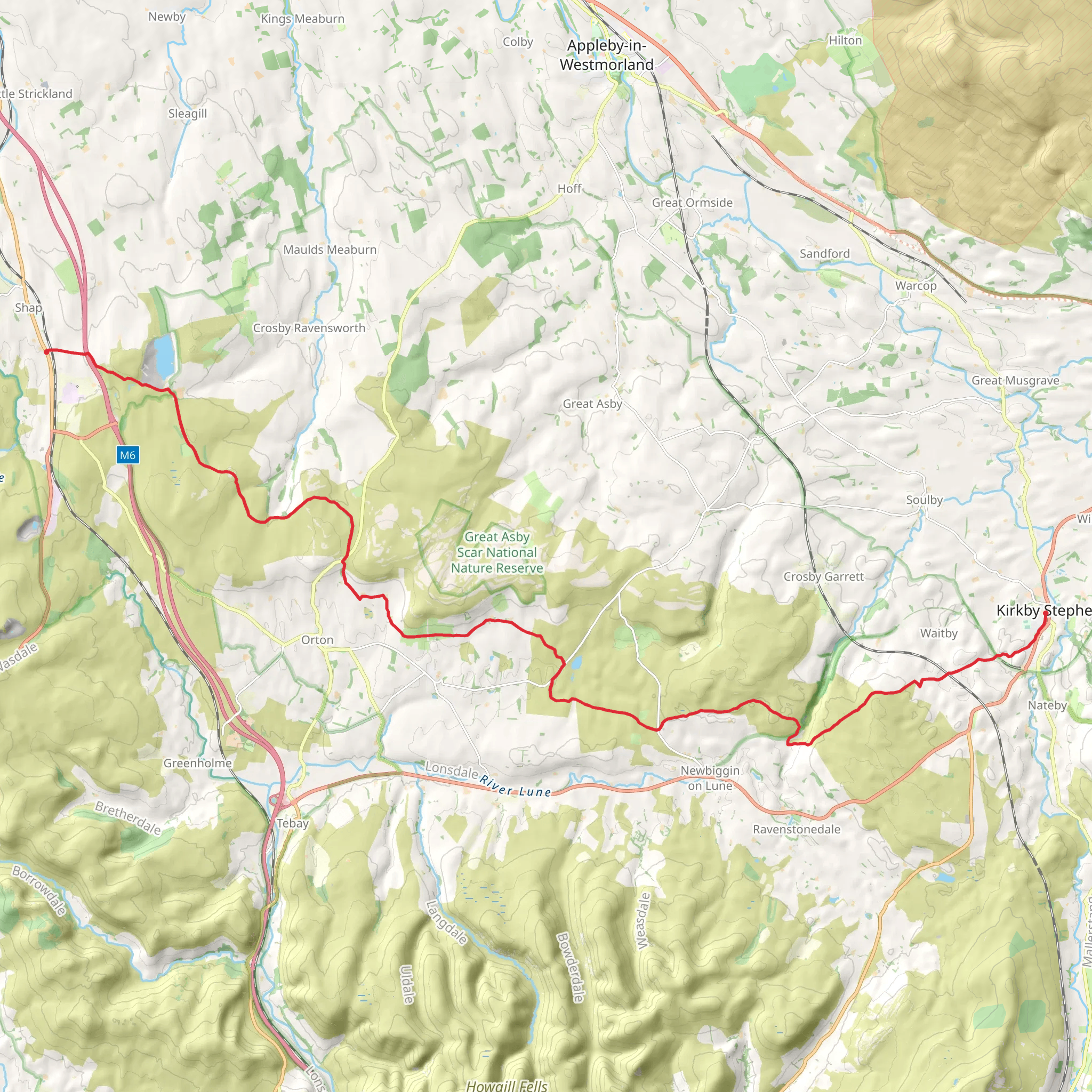 Gamelands Stone Circle and Highmore Hill via Coast to Coast Walk mobile static map