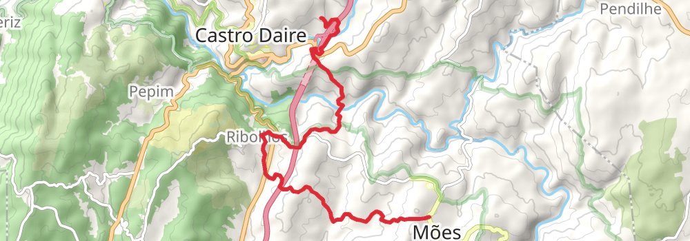 Camino Portugues do Interior stage 4 Map