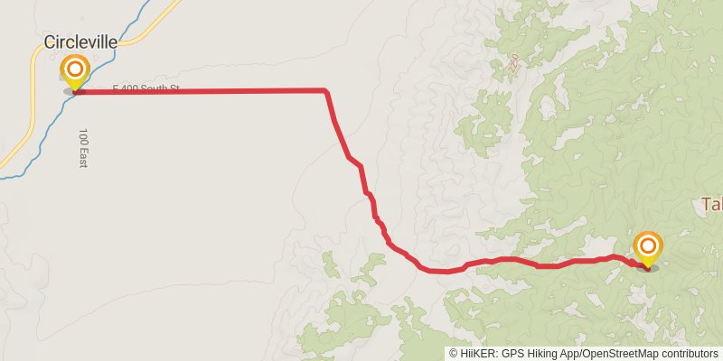 American Discovery Trail - Utah stage 39 Map