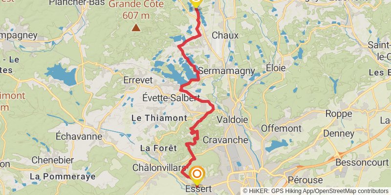GR de Pays - Randonnée des Forts stage 3 Map