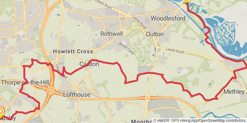 Leeds Country Way stage 3 Map