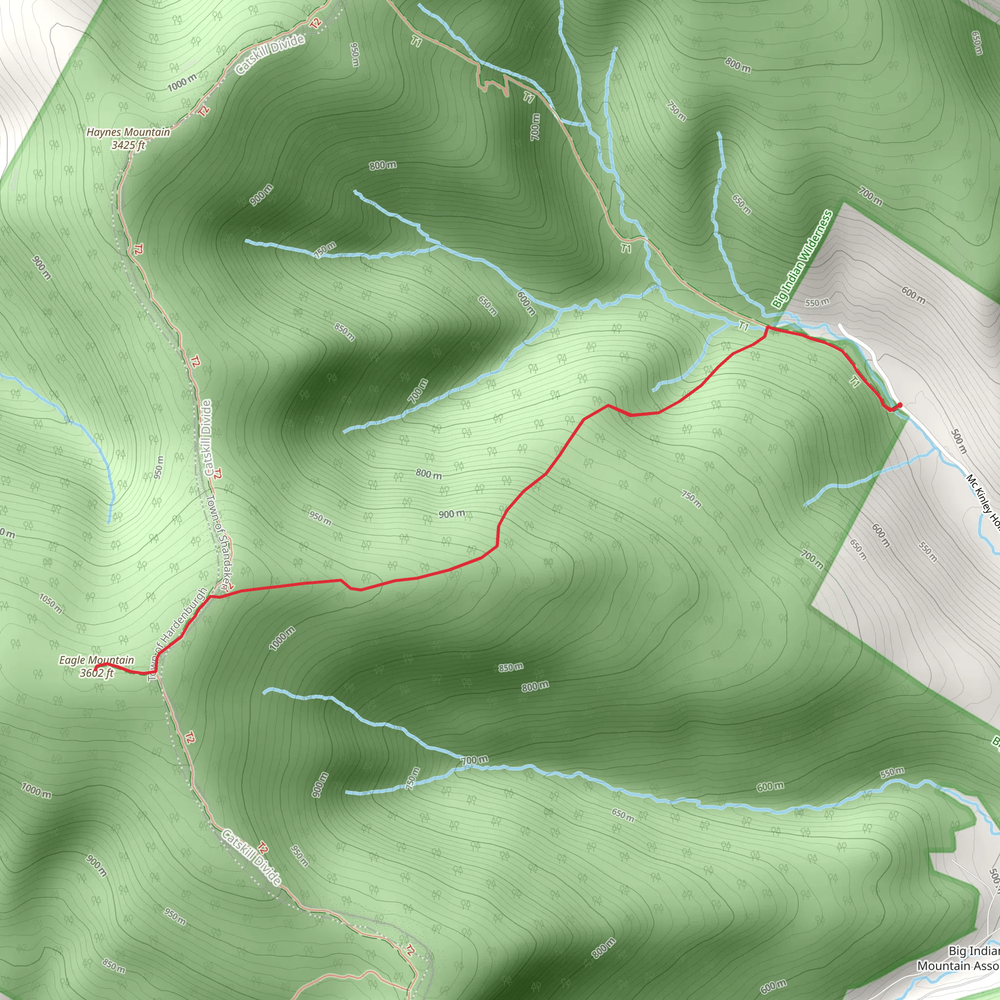 Eagle Mountain Trail mobile static map