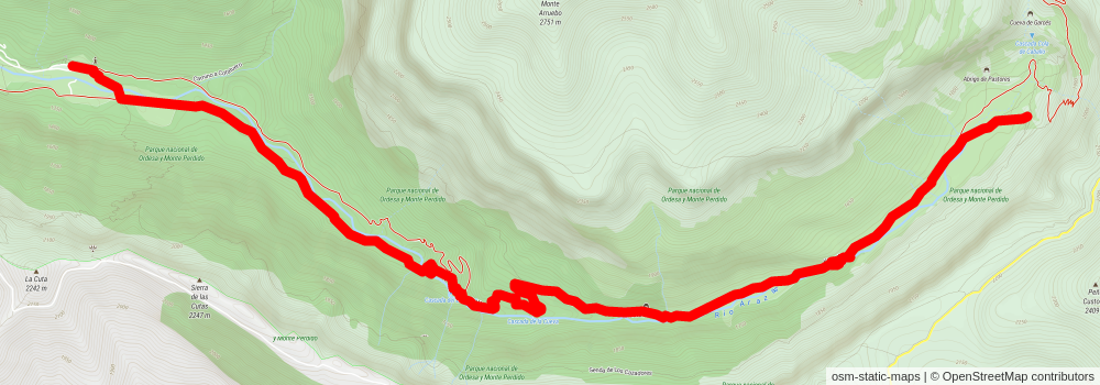 Circular desde la Pradera de Ordesa stage 2 Map
