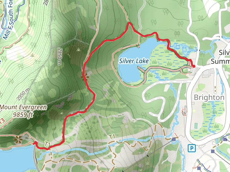 Twin Lakes Reservoir via Silver Lake Nature Trail