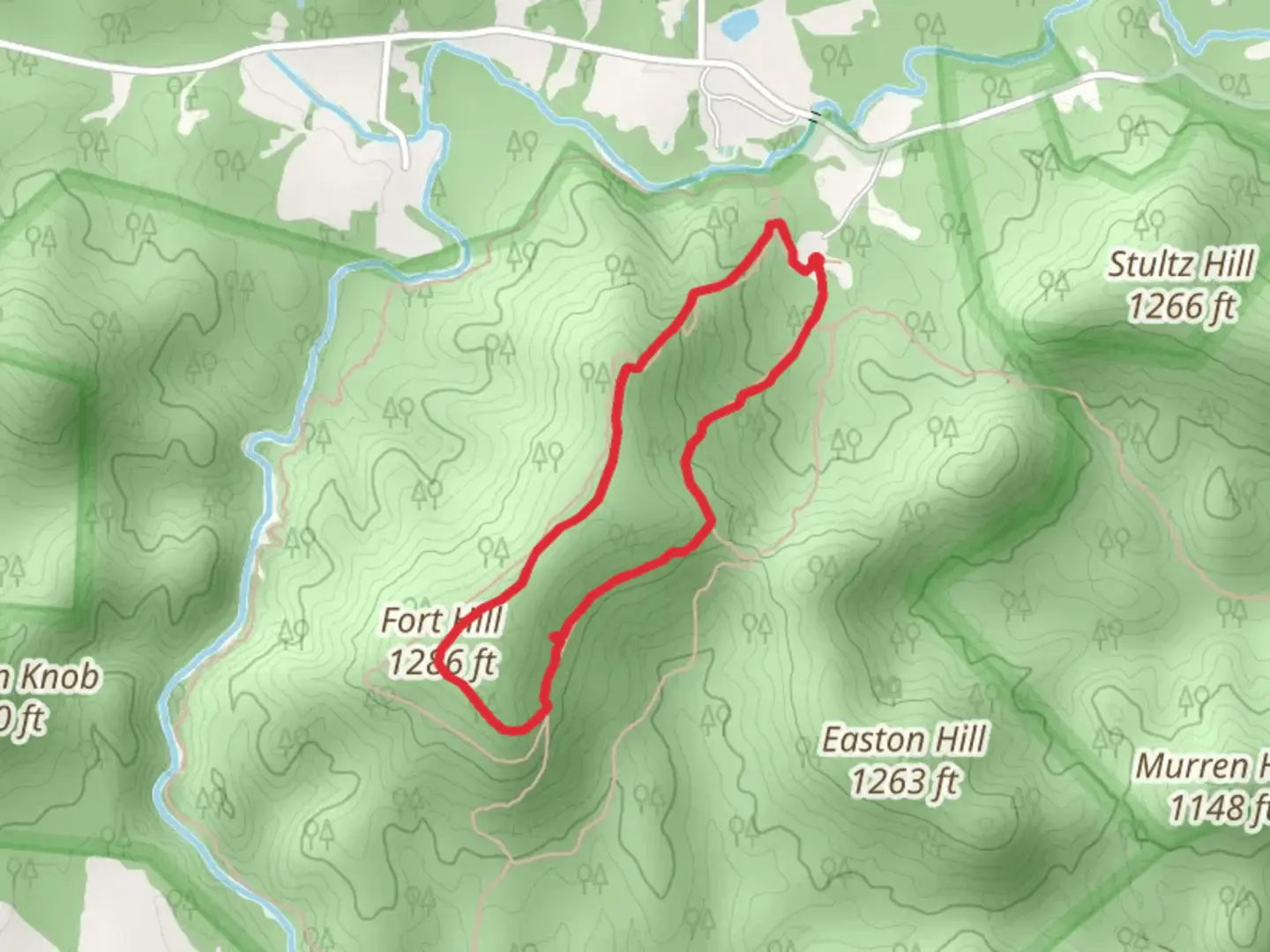 An image depicting the trail Ft Hill Gorge Loop Trail and its surrounding area.
