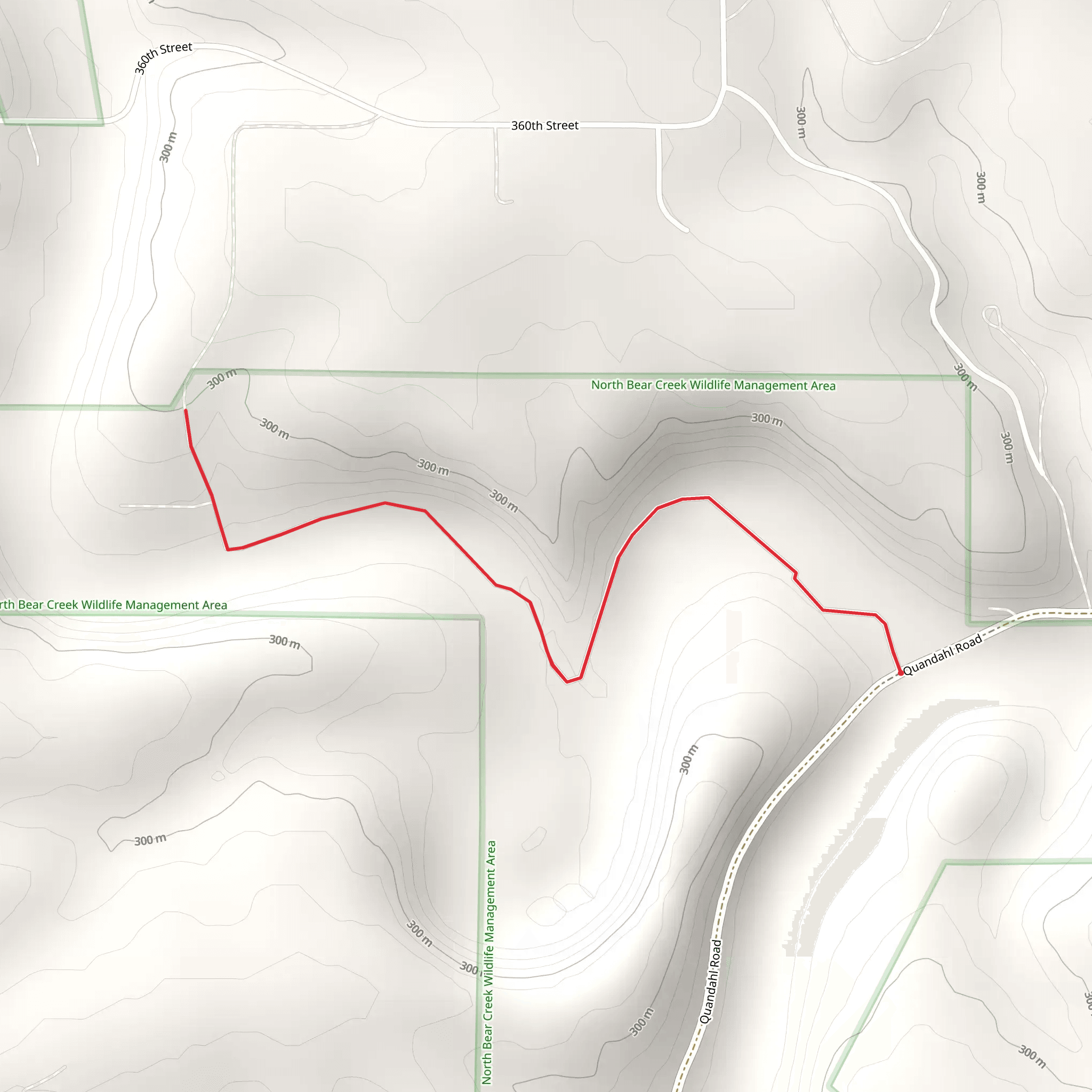 North Bear Creek from Quandahl Road mobile static map