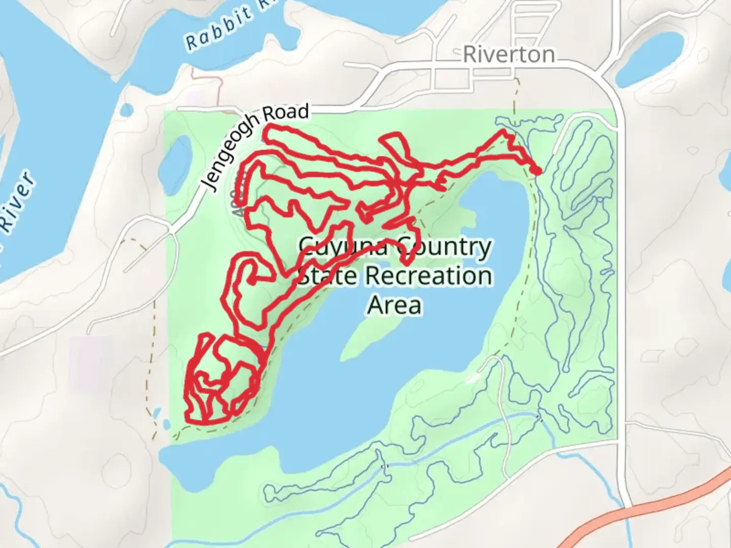 An image depicting the trail Bison Run Loop and its surrounding area.