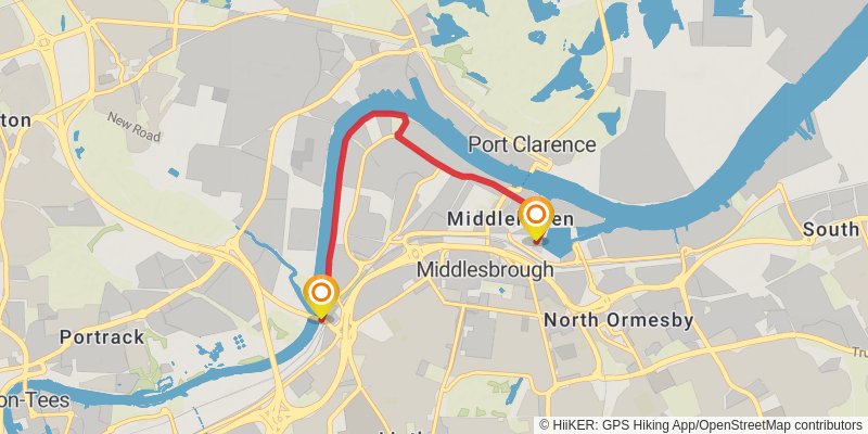 England Coast Path - Filey Brigg to Middlesbrough stage 7 Map
