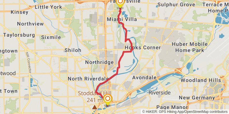 North Country Trail - Ohio stage 17 Map