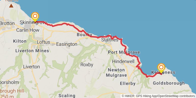 Middleton in Teesdale to Harwich Walk stage 8 Map