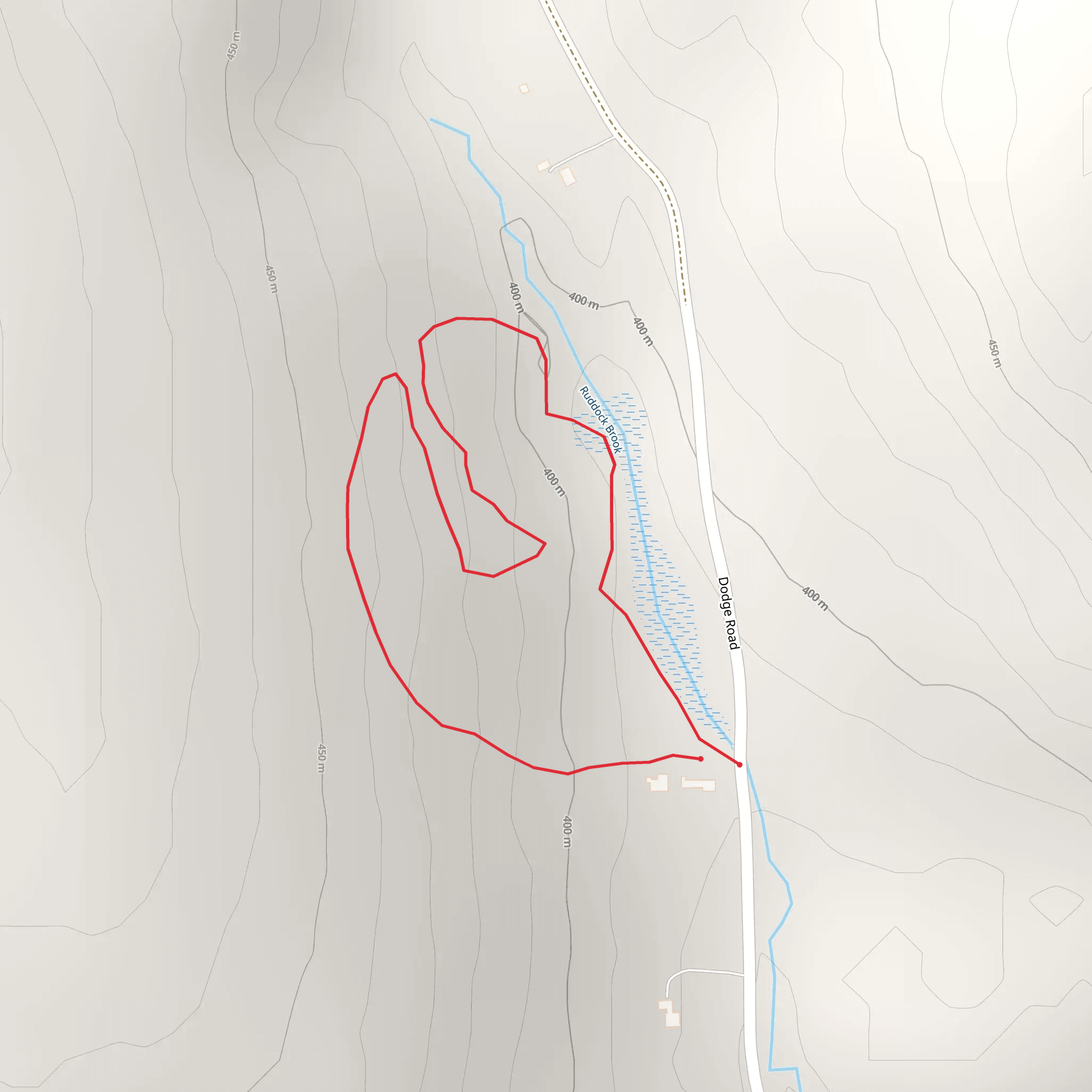 Ruddock Brook Loop mobile static map