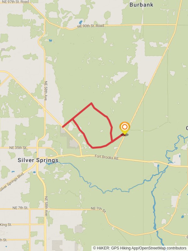 White Blaze Trail Loop mobile static map