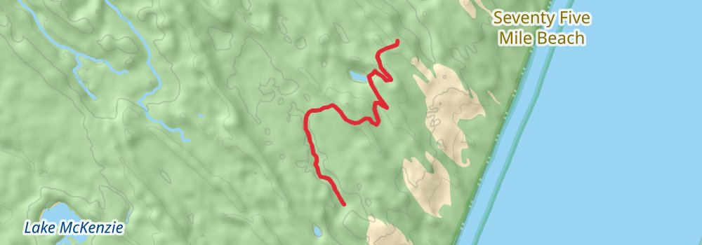 Fraser Island Great Walk stage 2 Map