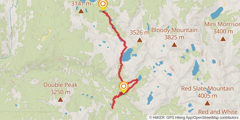 Cascade Valley Cutoff via Duck Pass Trail stage 3 Map