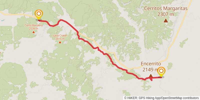 Continental Divide Trail - New Mexico stage 44 Map