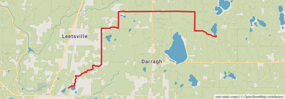 American Perimeter Trail - North Country Primary stage 66 Map