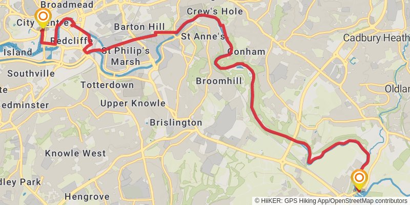 Kennet and Avon Canal Walk stage 8 Map