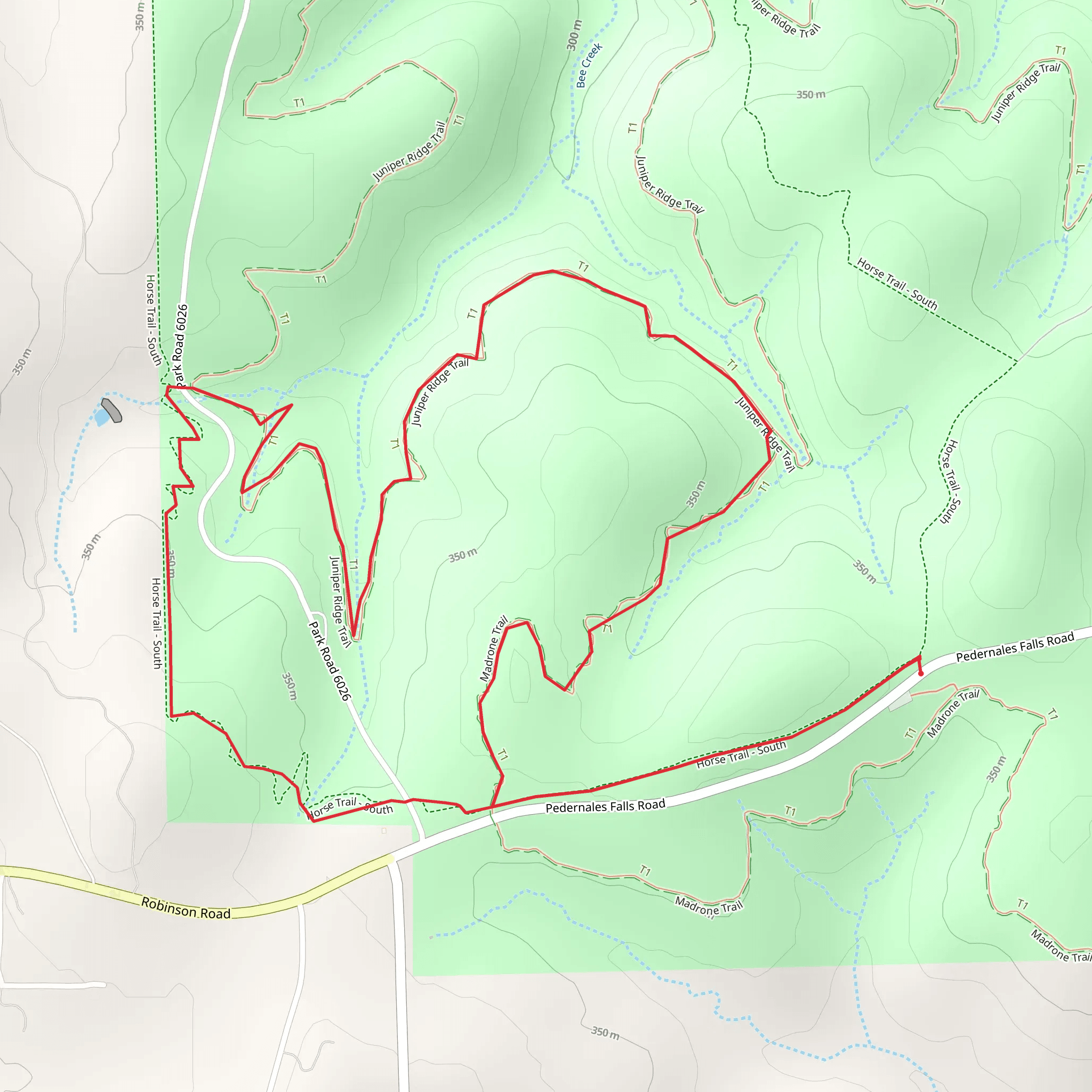 Madrone and South Loop Equestrian Loop Trail mobile static map