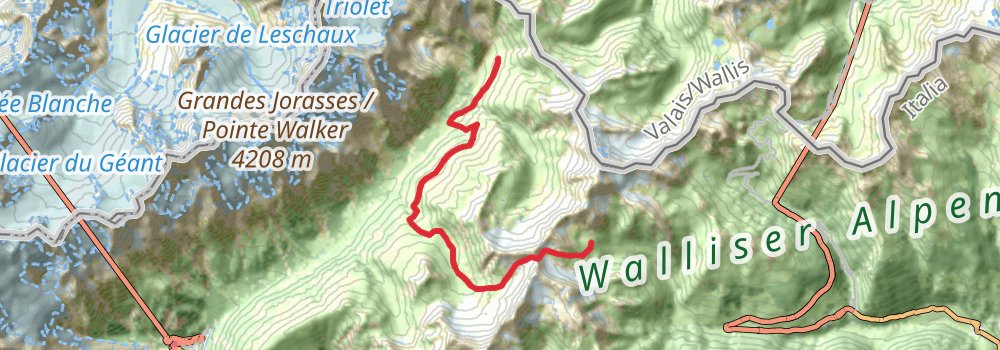 Tour du Saint Bernard stage 3 Map
