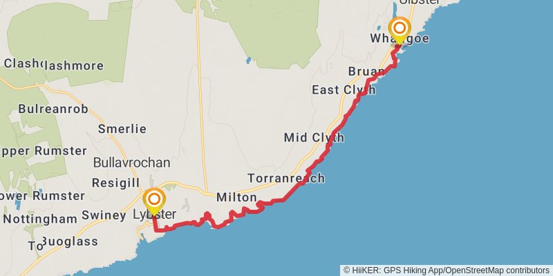 John o'Groats Trail stage 11 Map