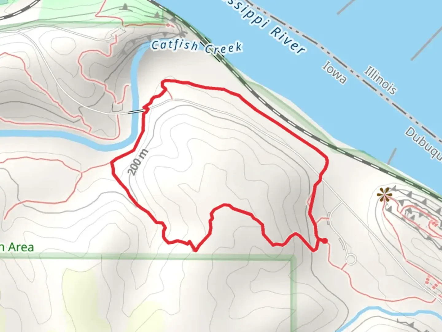 An image depicting the trail Calcite Loop Trail and its surrounding area.