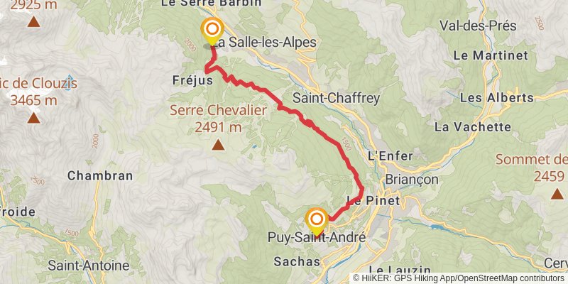 GR 50 stage 7 Map