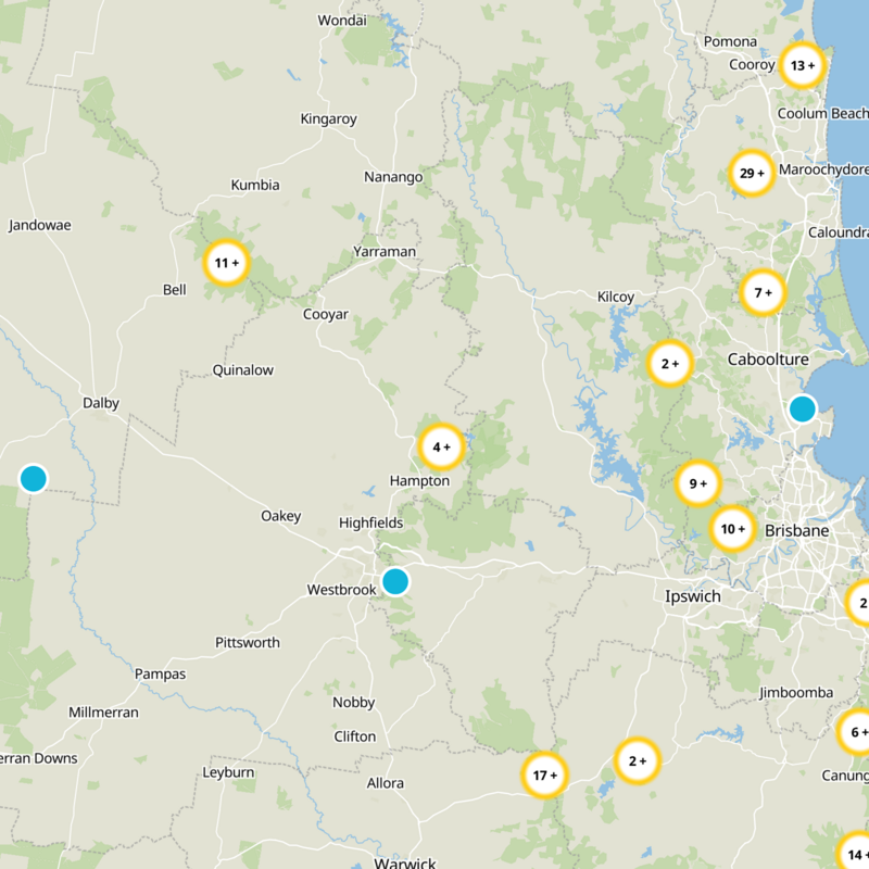 Toowoomba Regional Static Map