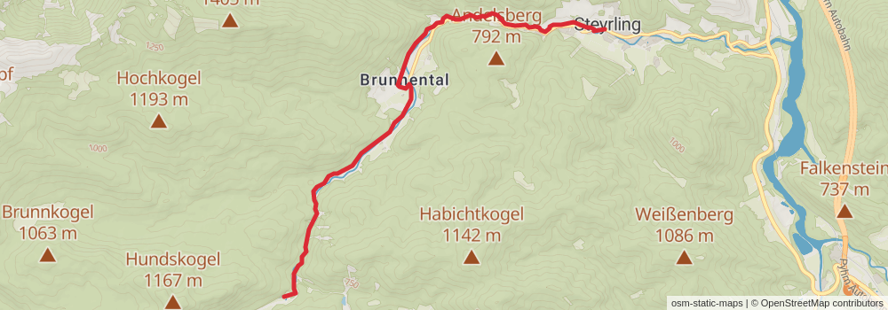 Habernau - Almtalerhaus - Ring - Steyrling stage 2 Map