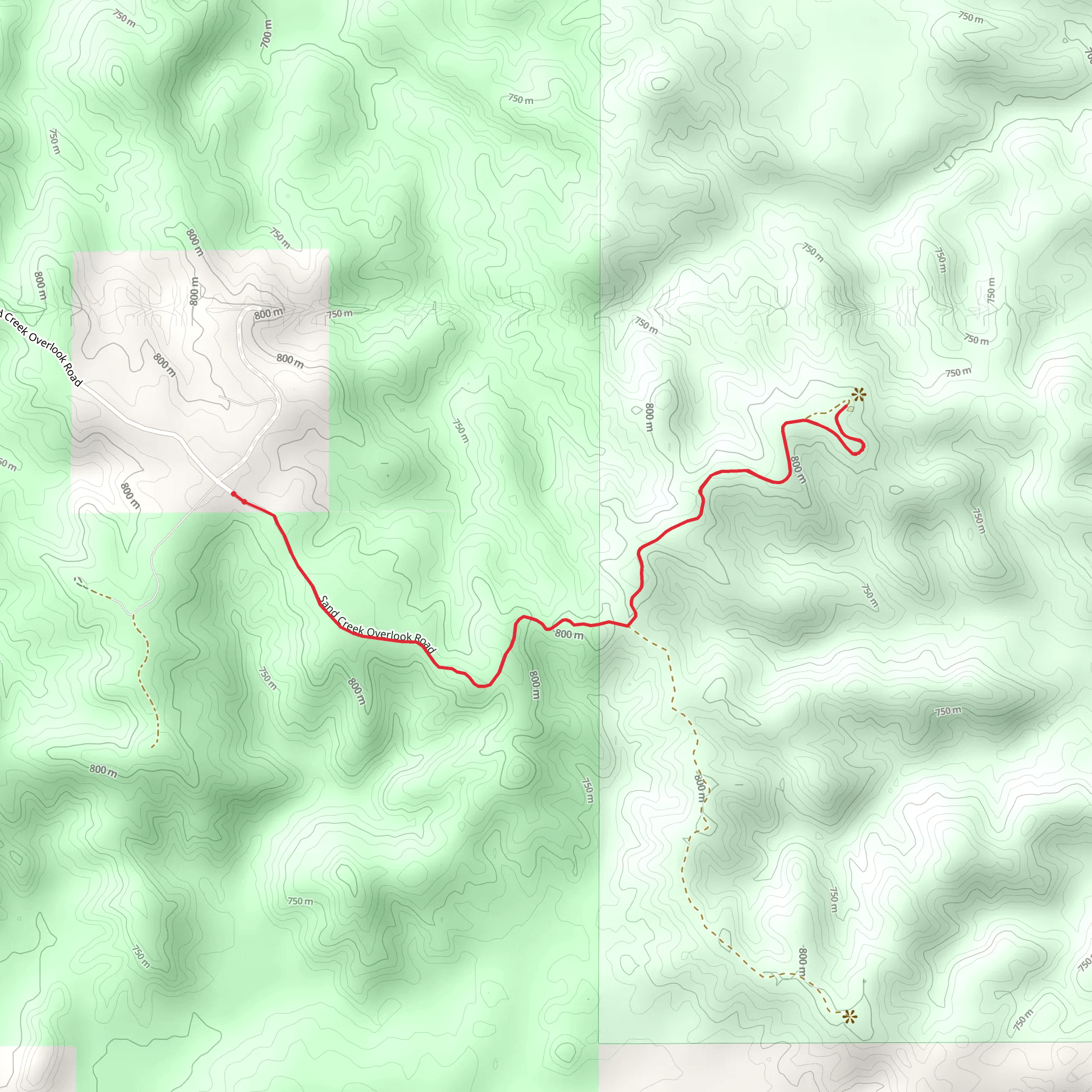 Artists Vista Point Walk mobile static map