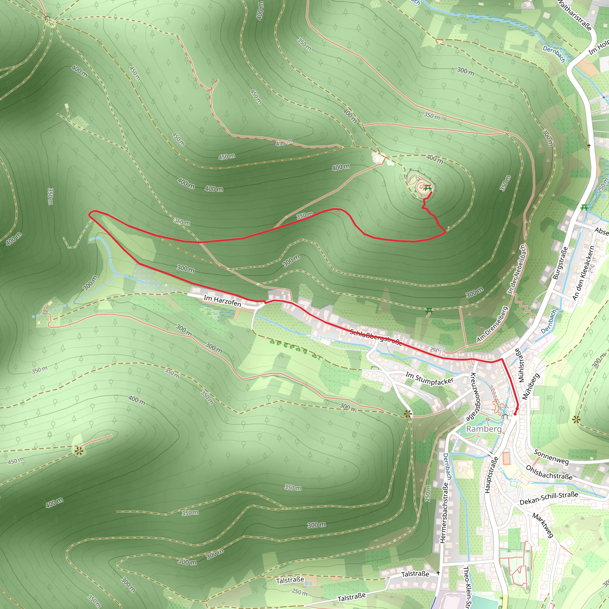 Ruine Ramburg Walk mobile static map