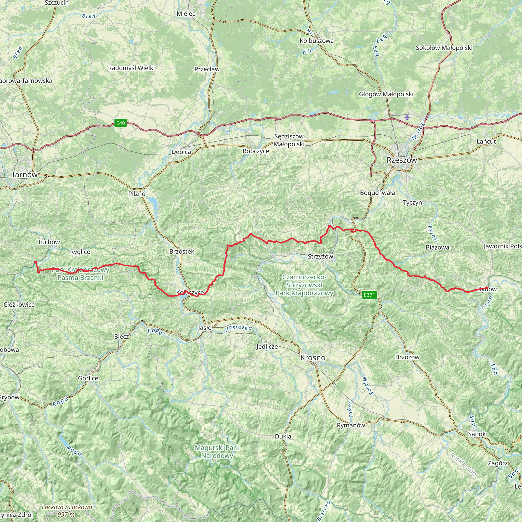Three Foothills Trail mobile static map