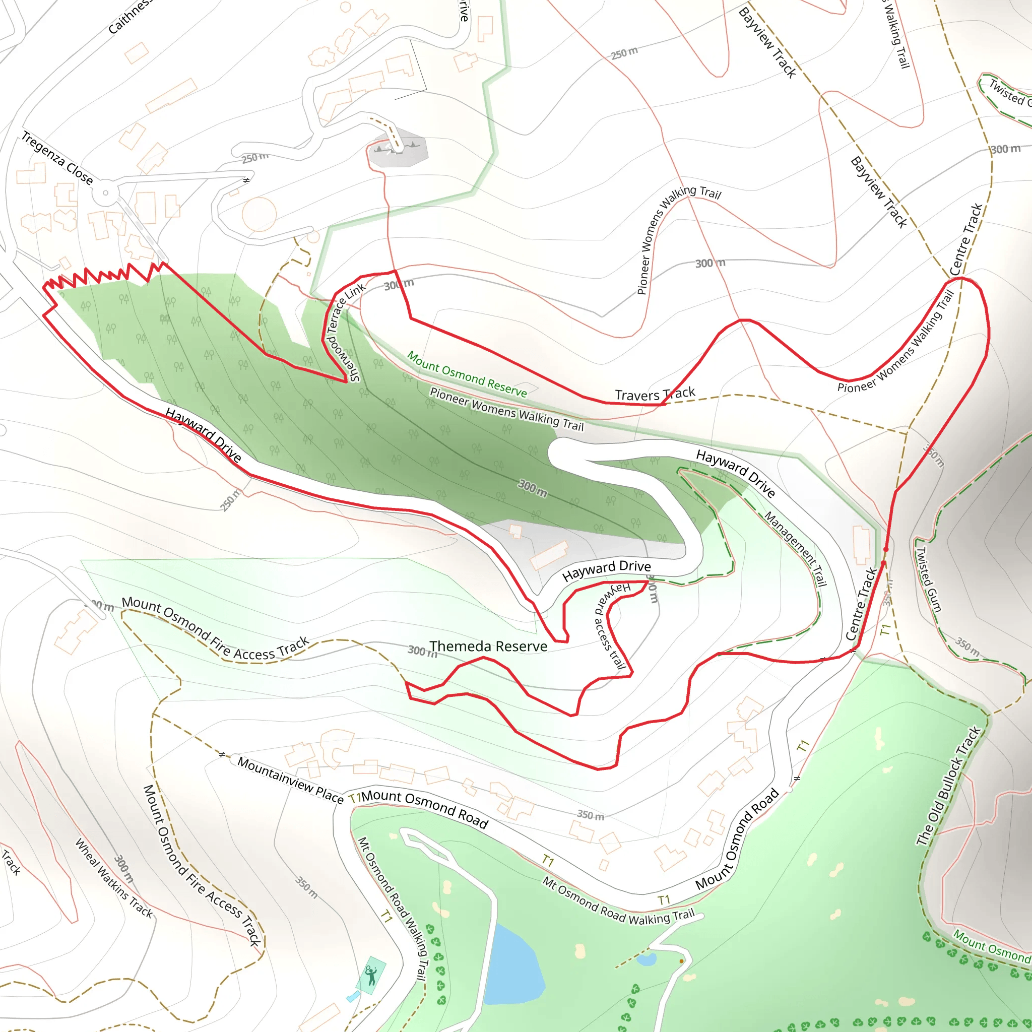 Themeda Circuit Walk mobile static map