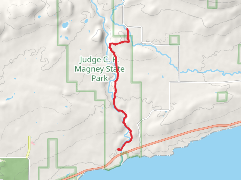 Walk along Brule River via Superior Hiking Trail