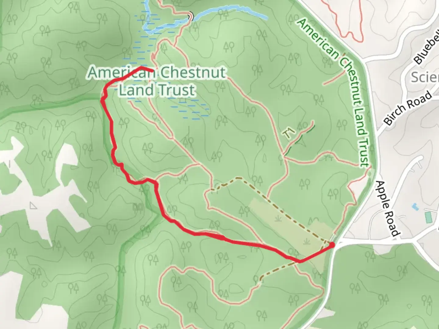 An image depicting the trail Flint Trail and its surrounding area.