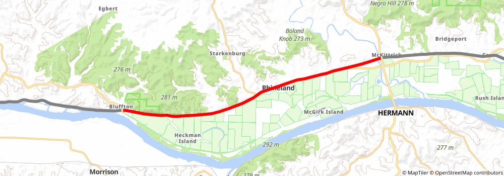American Discovery Trail South Route stage 147 Map