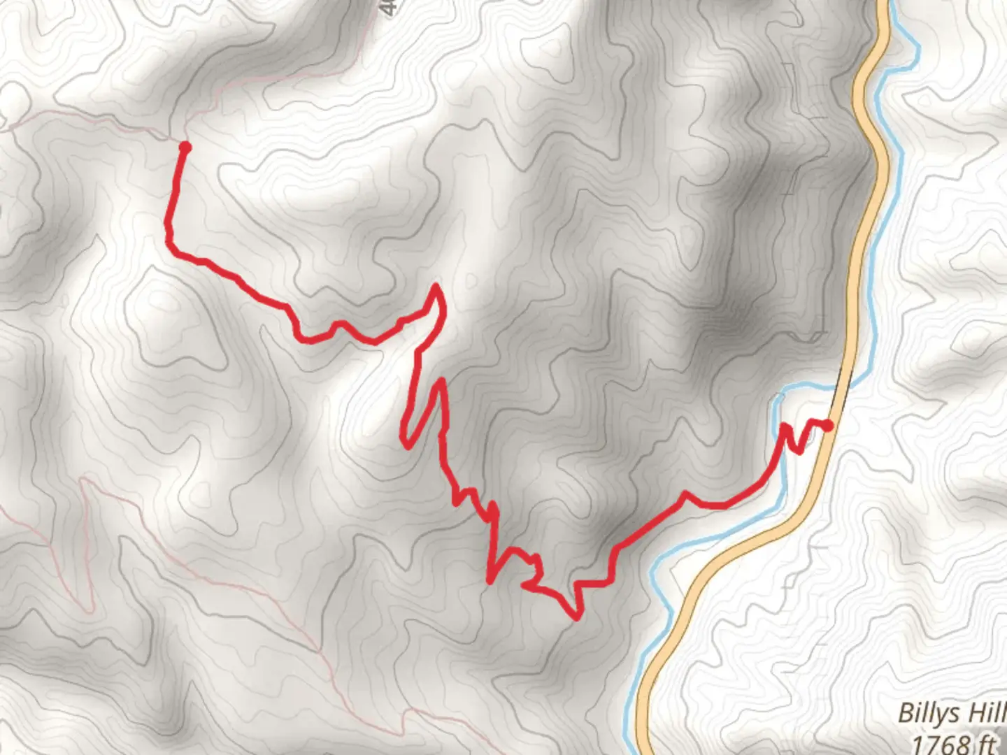 An image depicting the trail Bear Creek and its surrounding area.