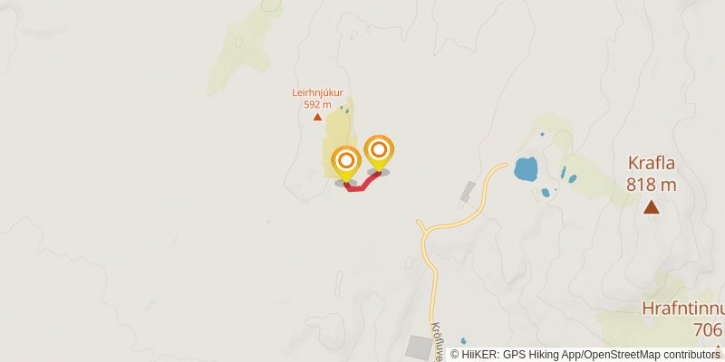 The Myvatn Trail alt 5 Map
