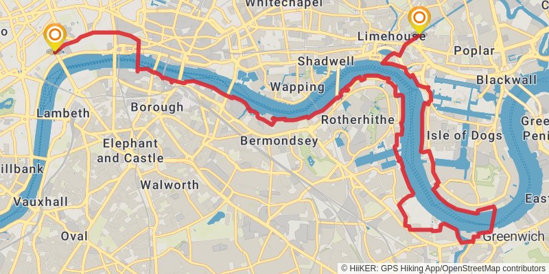 Burnham Thorpe to Portsmouth Walk stage 22 Map