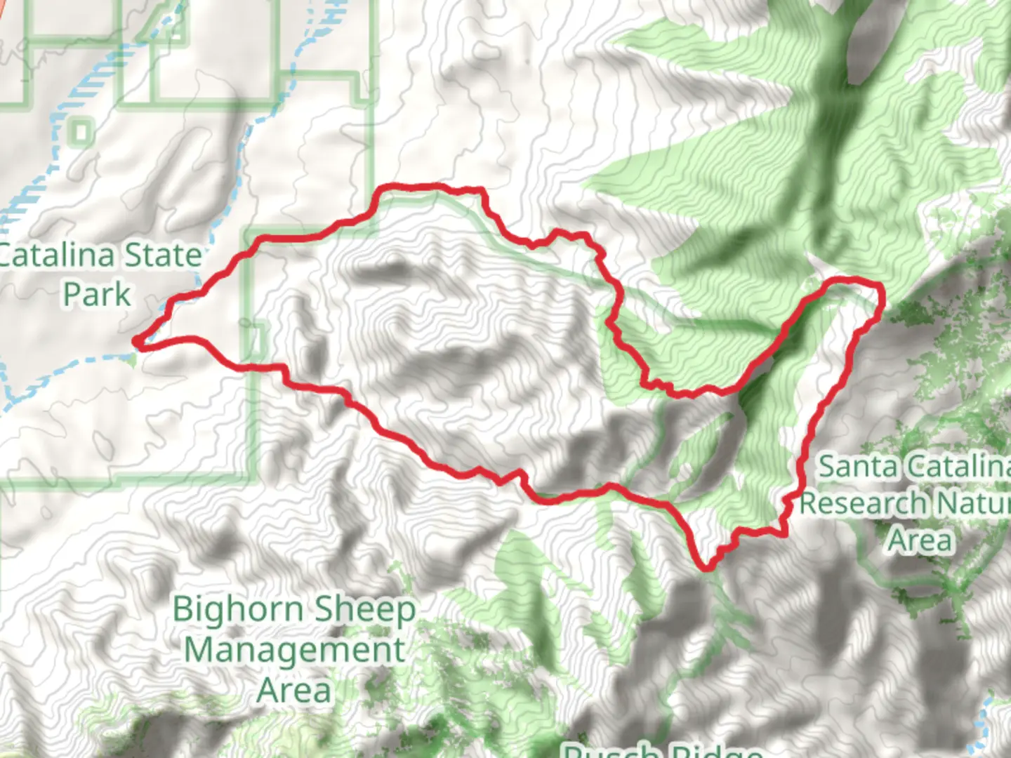 An image depicting the trail Romero, Mount Lemmon and Sutherland Loop Trail and its surrounding area.