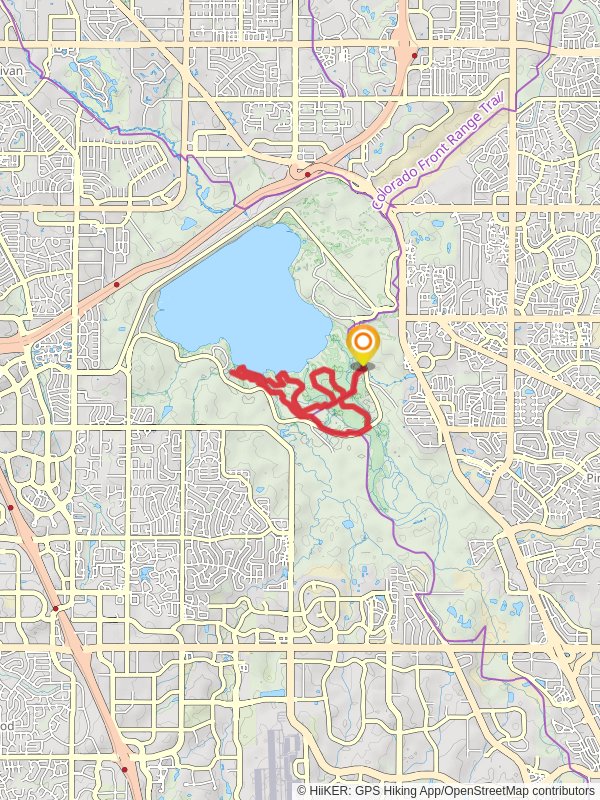 Wetland Trail, Cherry Creek trail and South Connector Loop Trail