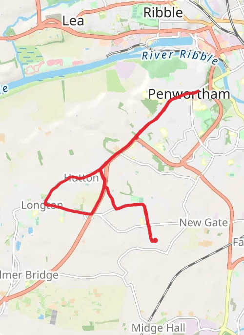 South Ribble Rise mobile static map