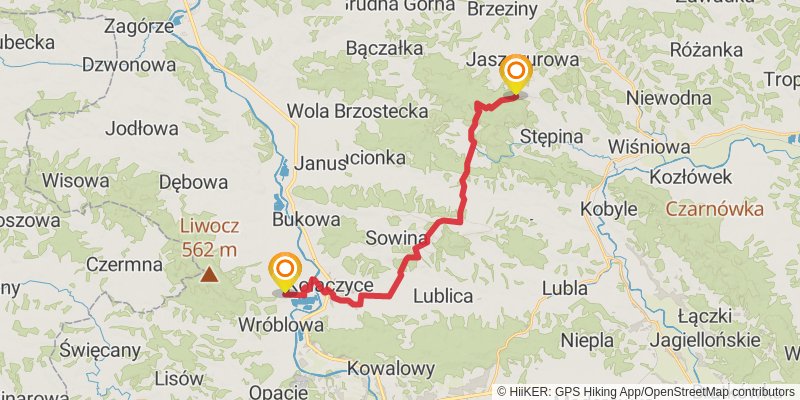 Three Foothills Trail stage 3 Map