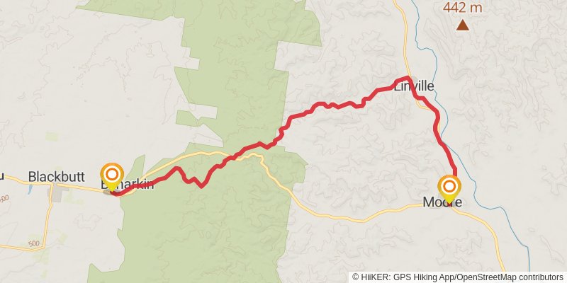 Brisbane Valley Rail Trail stage 6 Map