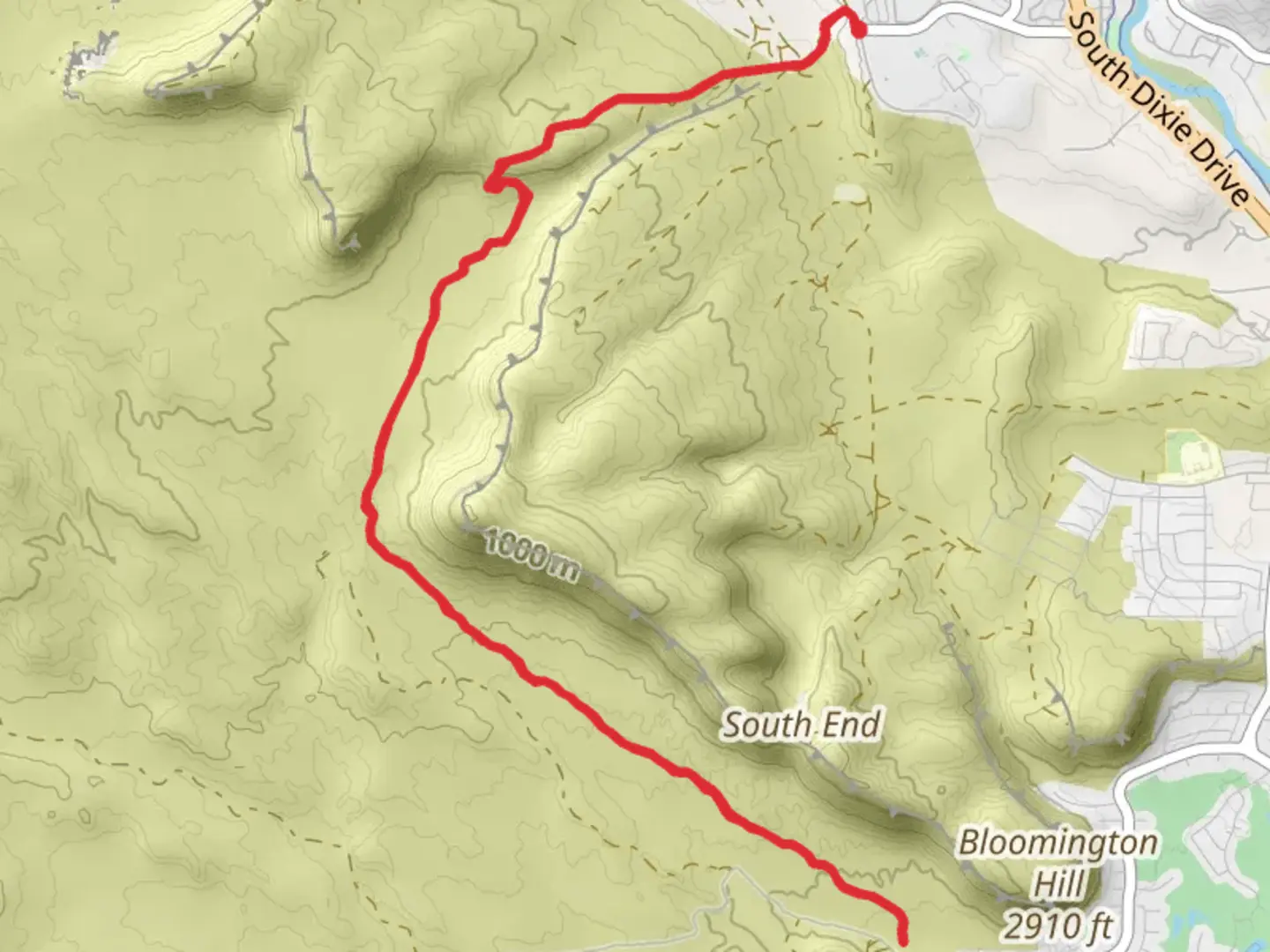 An image depicting the trail Bearclaw poppy Trail and its surrounding area.