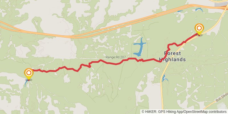 Florida National Scenic Trail - Eglin East stage 3 Map