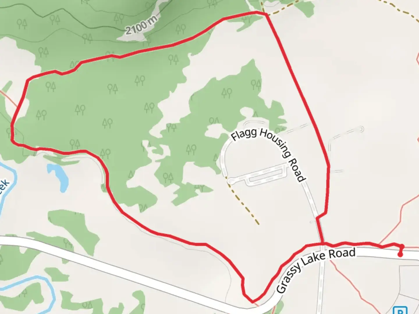 An image depicting the trail Polecat Creek Loop Trail and its surrounding area.
