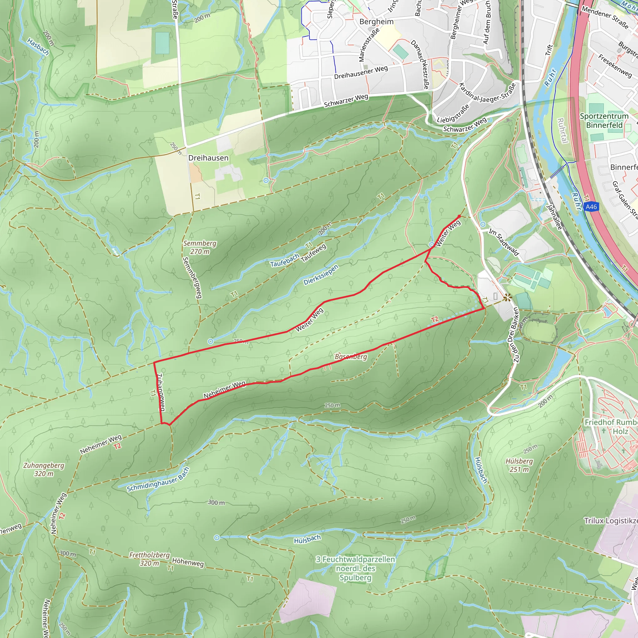 Basenberg Loop mobile static map